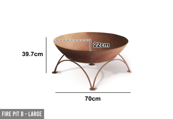 Fire Pit Range - Five Options Available