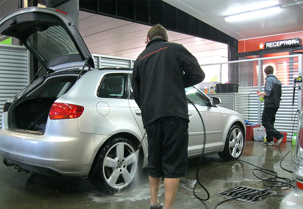 $44 for an Express Wash, Acid Wheel Treatment, & a Showroom Shine Wax & Polish