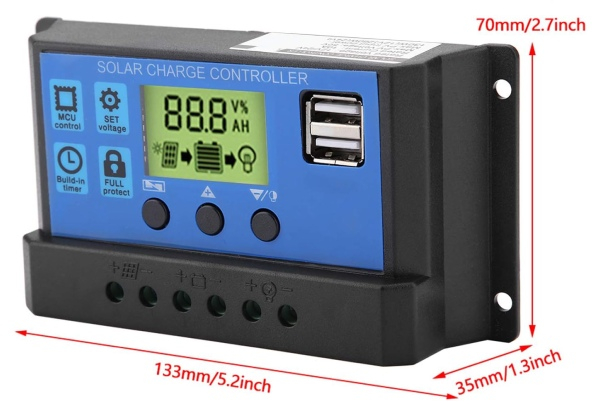 10A Solar Panel Charge Controller