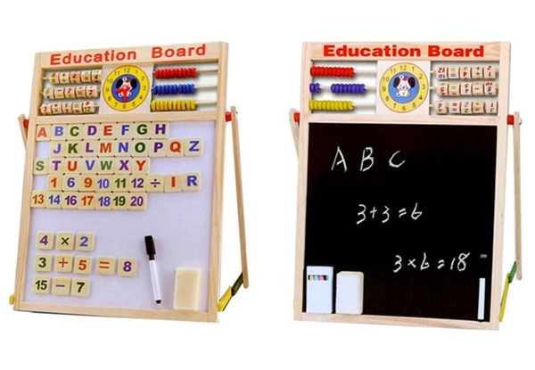 Six-in-One Educational Wooden Drawing Table