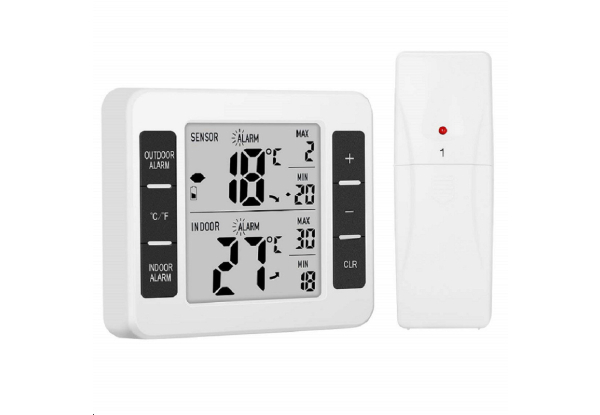 Wireless Indoor/Outdoor Digital Thermometer with Remote Sensor