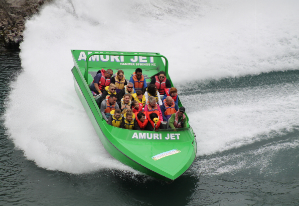 Amuri Jet Boat Ride with Meal Voucher - Seven Options Available