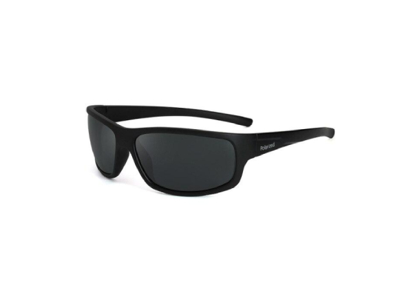 Men's Flexible Tpee Matte Black Smoke Polarized Sunglasses