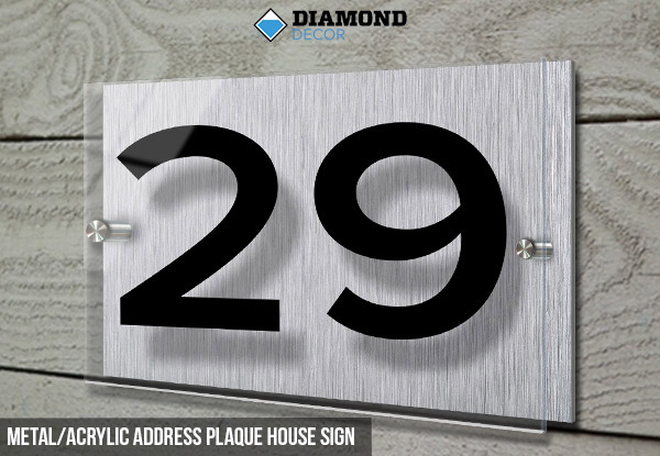Personalised Business & Property Sign - Four Sizes & Option for Personalised Metal/Acrylic Address Plaque House Sign Available