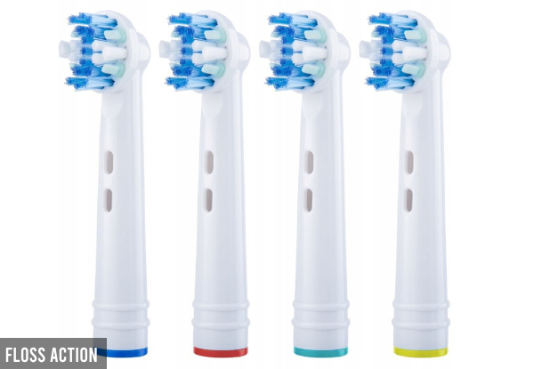 Eight-Pack Toothbrush Heads Compatible with Oral B - Three Options Available