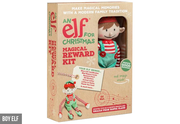 An Elf For Christmas - Options for a Girl or Boy Elf with Magical Reward Kit