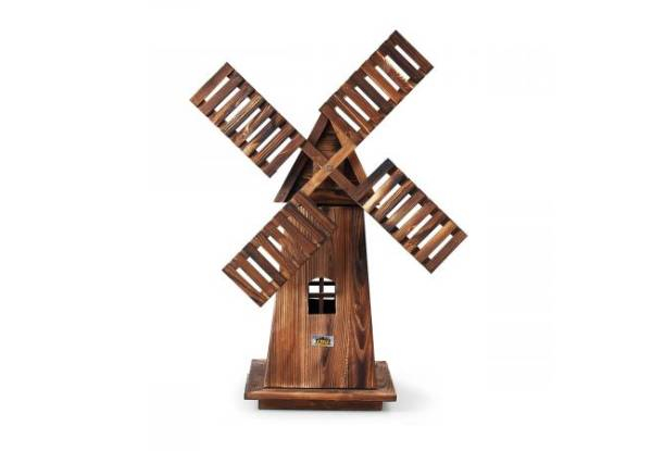 Decorative Backyard Wooden Windmill