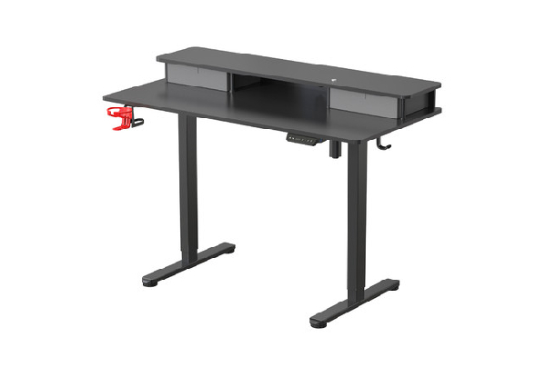 Two-Tier LED RGB Electric Standing Desk - Two Colours Available