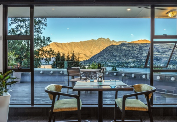 One-Night Queenstown Four-Star Getaway for Two in a Standard Room incl. Breakfast, 20% off Food & Beverages, Late Checkout, Bicycle Hire, Parking & Access to Sauna & Hot Tub - Options for Lake View Rooms, Off Peak & Peak & Stays for up to Five Nights