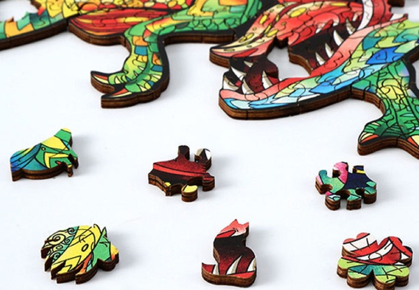 Wooden Dinosaur Jigsaw Puzzles - Available in Three Sizes & Two Options