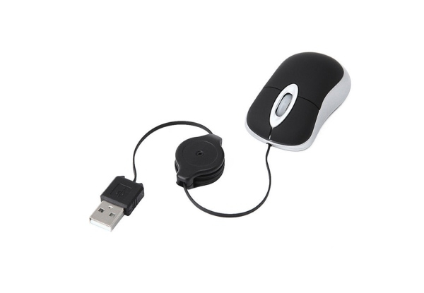 Mini Retractable Mouse - Four Colours Available