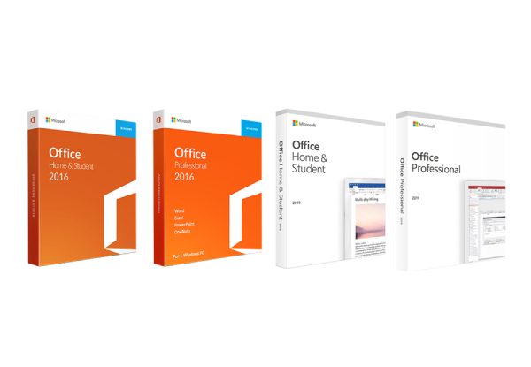 Microsoft Office Software Home & Office or Professional Plus - Four Options Available