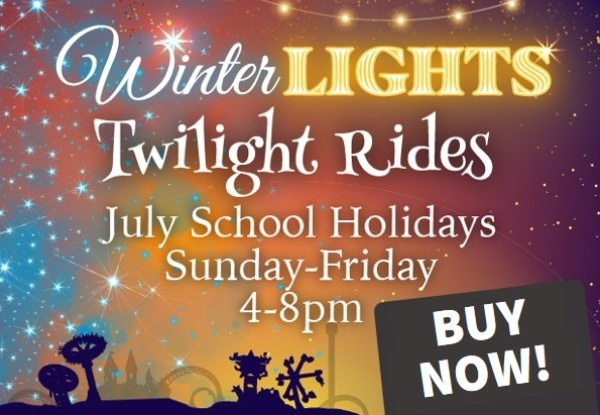 Winter Lights Twilight Ride Superpass for One Person with Unlimited Entry to All Rides incl. 7D Spectra XD Dark Ride - Option to incl. a Family Meal - Valid from 16th to 23rd July Only