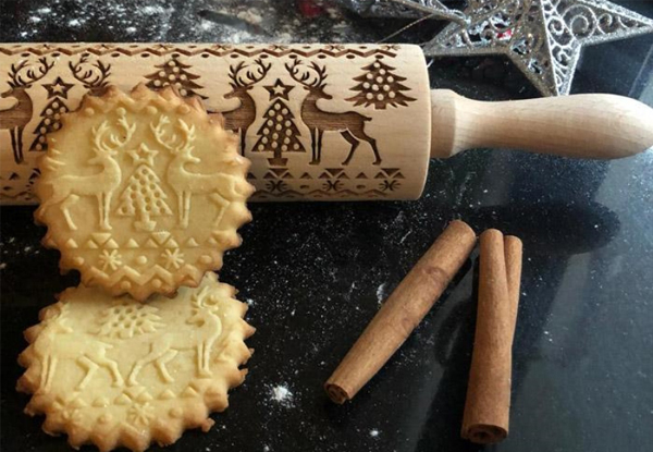 Amazon Com Wooden Embossed Rolling Pin Textured Rolling Pins For Cookies With Swedish Dala Horse Pattern Cookie Baking Mold By Omamarta Small Size Kitchen Dining