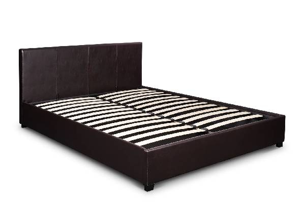 Bass Storage Double Dark Brown Bed Frame