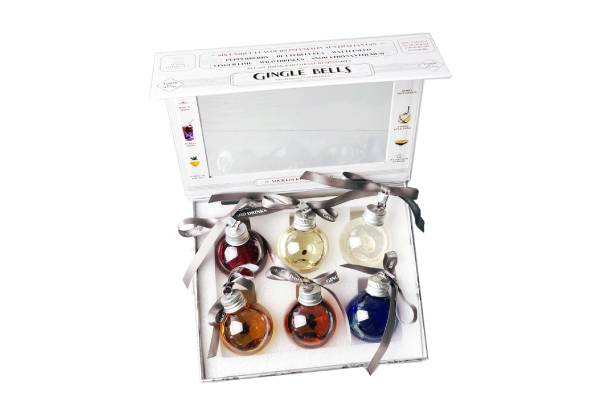 Gingle Bells Floral Gin Filled Christmas Baubles