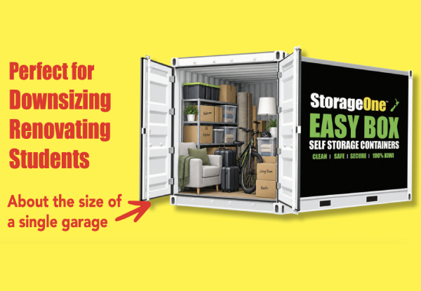 $450 for 3 Months' Shipping Container Storage at StorageOne Kapiti EasyBox - Normally $900 (50% off) - Options for 6 or 12 Months