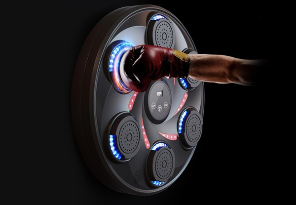 Wall-Mounted Round LED Music Boxing Machine