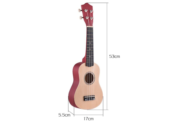 21-Inch Ukulele Basswood Acoustic Mini Guitar - Two Colours Available