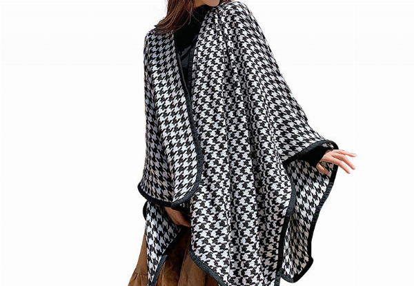 Women's Winter Warm Poncho Scarf