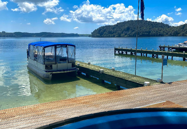 Three-Hour Cruise in Lake Rotoiti for One Person incl. Visits to Geothermal & Cultural Sites Accessible Only by Water & 90-Minute Mineral Hot Pool Experience