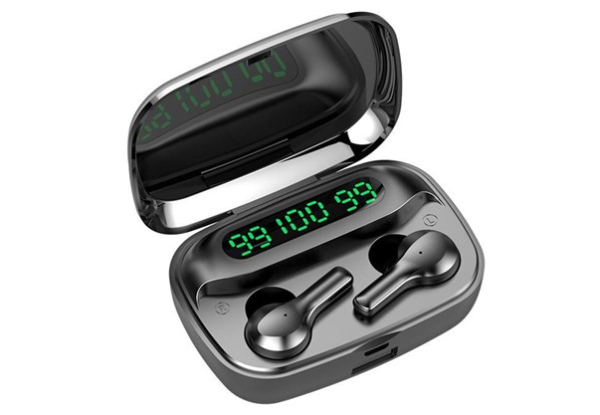HiFi Touch Control Earphones with LED Display Power Box