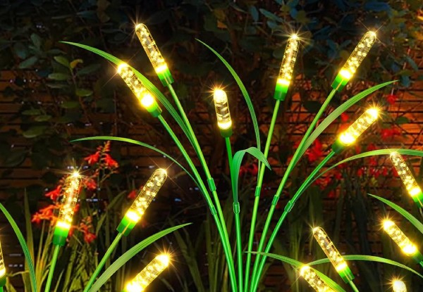 Two-Piece Solar Garden Swaying Lights - Option for Two-Set