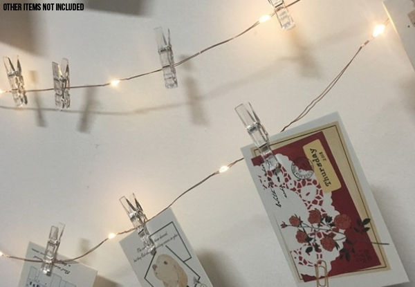 Photo Clip String Light - Two Colours Available
