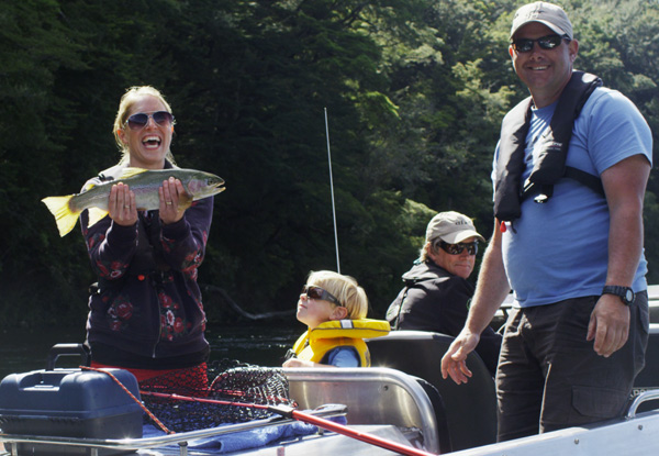 One-Night Stay in a Two-Bedroom Villa & Jet Boat Fishing Adventure for Four People incl. Four Hours Jet Boat Fishing with Fiordland Outdoor Company, Breakfast & Late Check Out