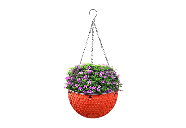 Hanging Resin Self-Watering Flower Pot - Available in Three Colours & Two Sizes