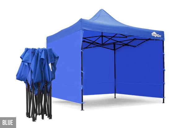 3 x 3m ToughOut Gazebo with Three Side Walls - Three Colours Available