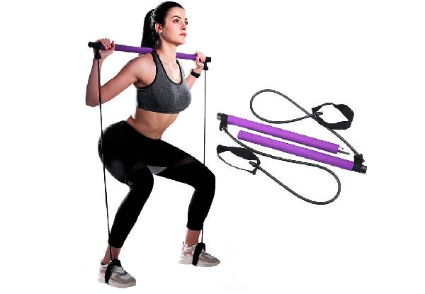 Portable Pilates Bar Kit with Resistance Band - Available in Two Colours