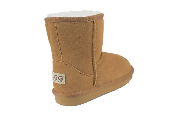 Ugg Roughland Kids Water-Resistant Short Suede Classic Sheepskin Boots - Available in Two Colours & Six Sizes