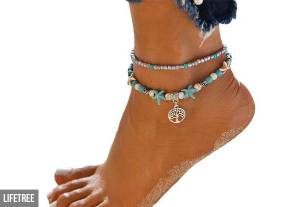 Vintage Style Beaded Anklets - Five Styles Available
