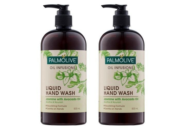 Two-Pack of Palmolive Infusions Jasmine & Avocado 500ml Hand Wash - Option for Four-Pack Available