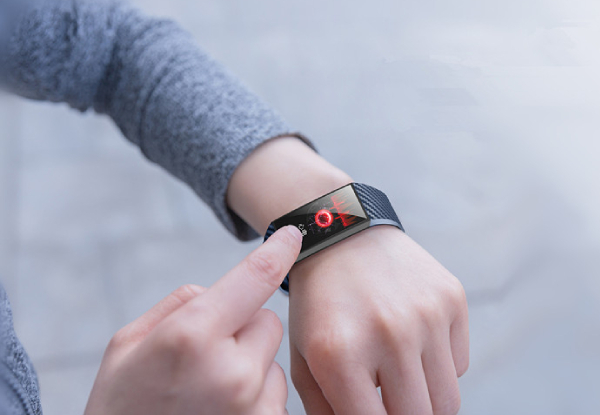 Smart Bracelet Band With Heart Rate & Blood Pressure Monitor - Three Colours Available