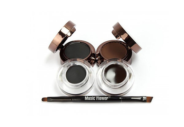 Gel Eyeliner & Eyebrow Powder Kit