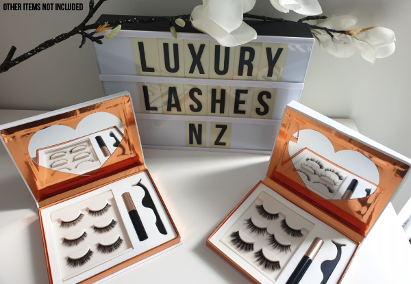 Luxury Lashes Kit incl. Set of Magnetic Lashes & Eyeliner - Three Styles Available