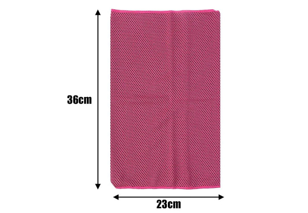 Three-Piece Sports Outdoor Instant Cooling Towel Set - Available in Three Colours & Option for Two Sets