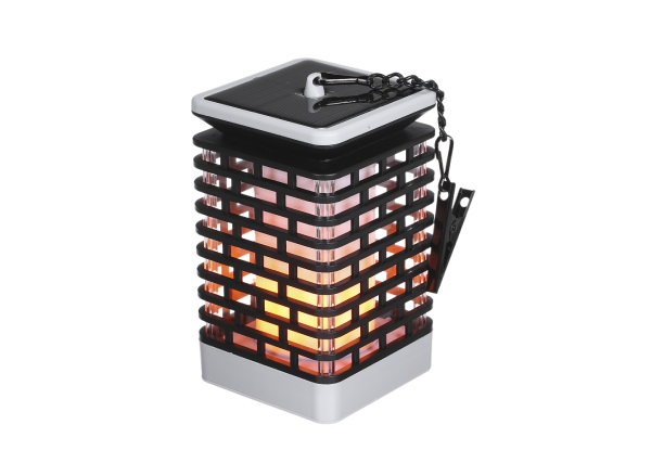 Solar Outdoor Flame Lantern - Option for Two
