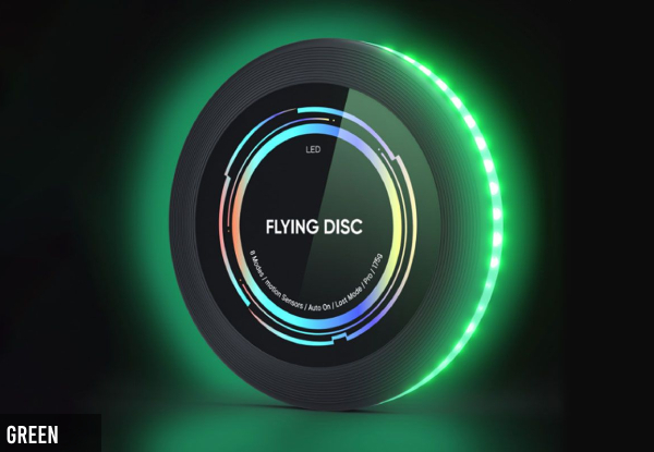 Rechargeable LED Flying Disc - Three Colours Available