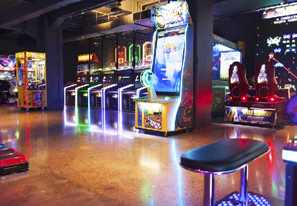 $20 GameOn Arcade Package for One Person incl. $15 Game Credit Usable on any Game & Three Karaoke Song Passes
