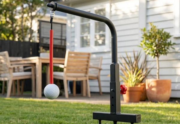 Adjustable Golf Swing Trainer with Hanging Ball