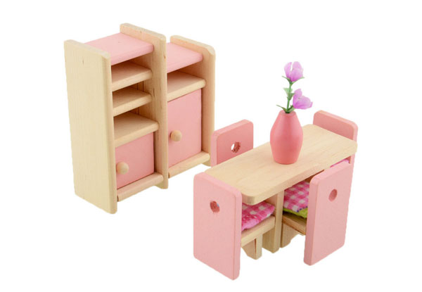 Six Sets of Dollhouse Furniture