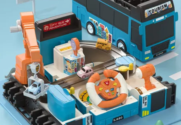 Kids Bus Toy with Sound & Light