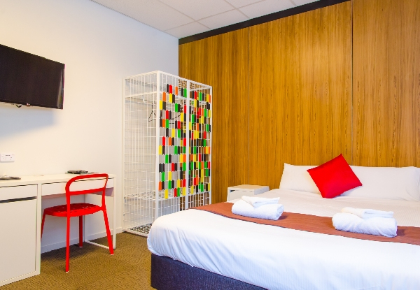 One-Night Wellington Stay for Two People in a Queen Studio Room incl. Late Checkout, WiFi, Les Mills Gym Access & Two Hot Chocolates - Options for Two or Three Nights Available