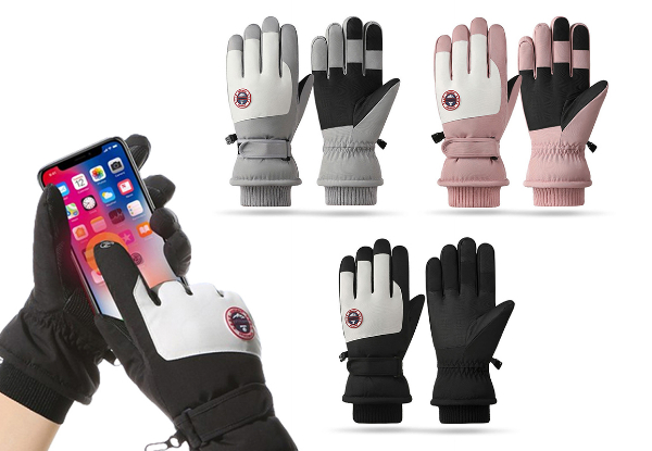 Touch Screen Winter Warm Ski Gloves - Available in Three Colours & Two Sizes