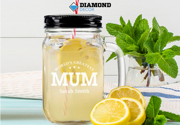 Personalised Mason Jar incl. Nationwide Delivery