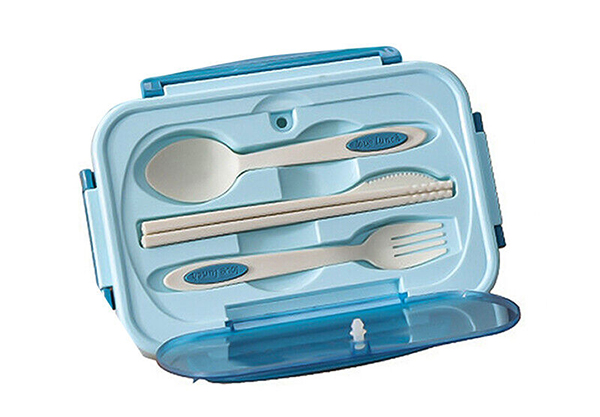 Portable Thermal Insulated Lunch Box Container with Tableware - Three Colours Available