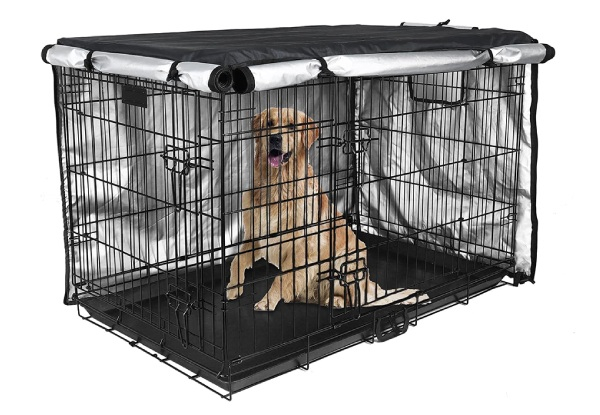 36-Inch Dog Crate Cover with Air Vent Window